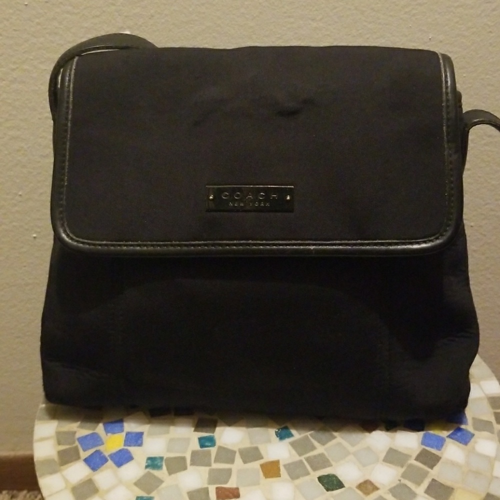 Coach black shoulder bag